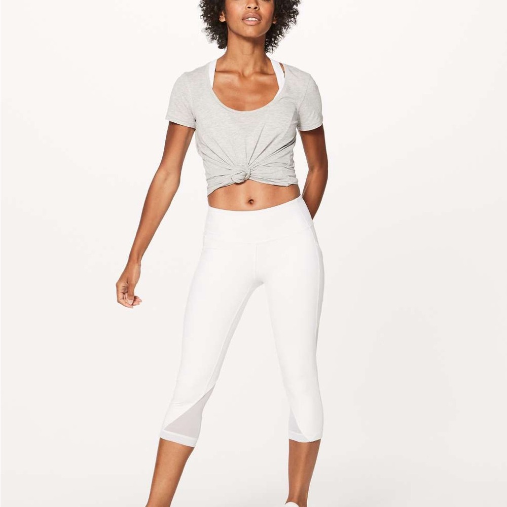 Women's lululemon White Cropped Leggings